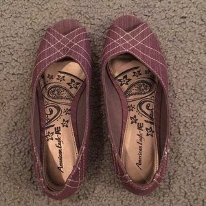American Eagle purple flats. Size 8.5